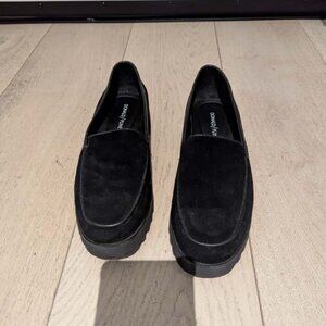 Donald J. Pliner Black Suede Loafers Size 6